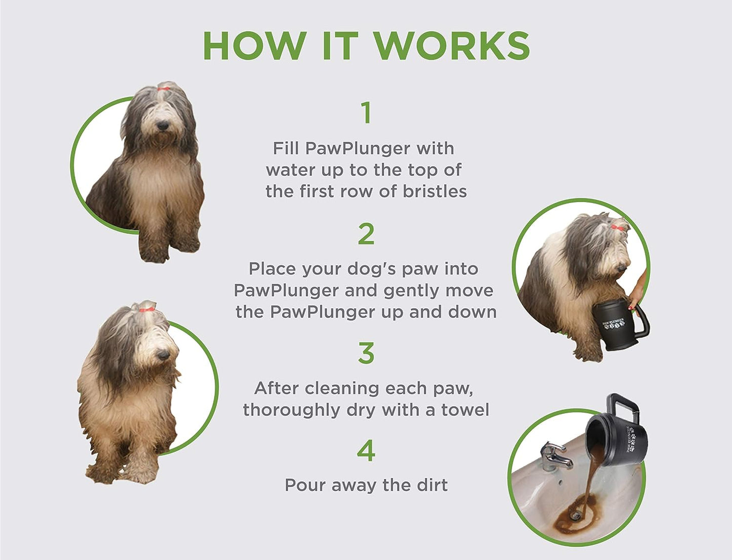 Paw Plunger: The Ultimate Portable Dog Paw Cleaner for Happy, Clean Paws - Perfect for Medium Dogs - Stylish Black Design