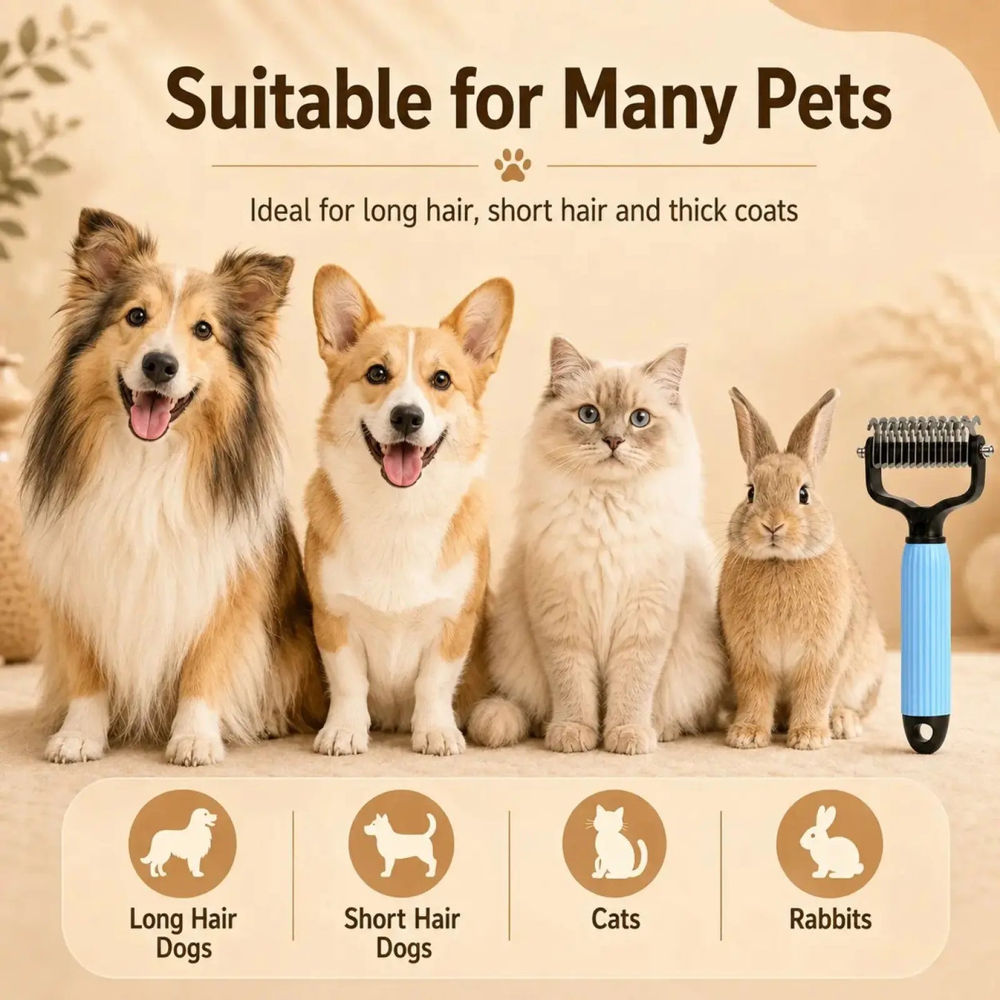Fur-tastic Tangle Terminator: The Stainless Steel Whisker Whisperer for Furry Houdinis!