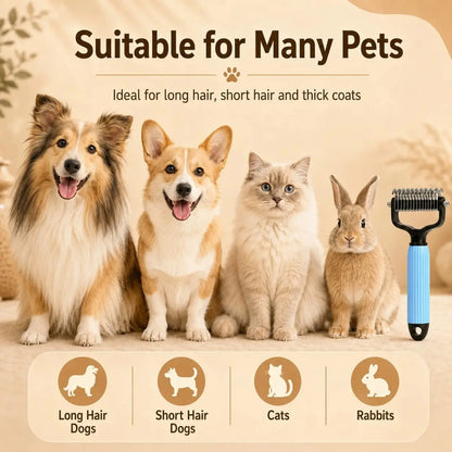 Fur-tastic Tangle Terminator: The Stainless Steel Whisker Whisperer for Furry Houdinis!
