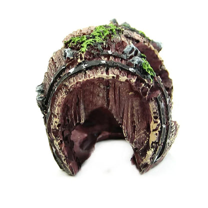 Aquarium Artificial Barrel Cave Resin Ornaments Decorations Landscaping Accessories for Fish Tank Aquarium Decoration Background