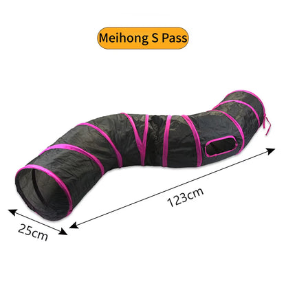 Cat Tunnel Pet Supplies Cat S T Pass Play Tunnel Foldable Cat Tunnel Cat Toy Breathable Drill Barrel for Indoor Loud Paper