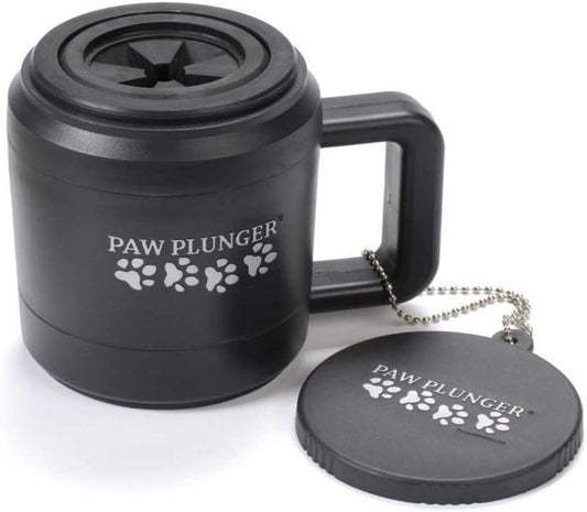 Paw Plunger: The Ultimate Portable Dog Paw Cleaner for Happy, Clean Paws - Perfect for Medium Dogs - Stylish Black Design