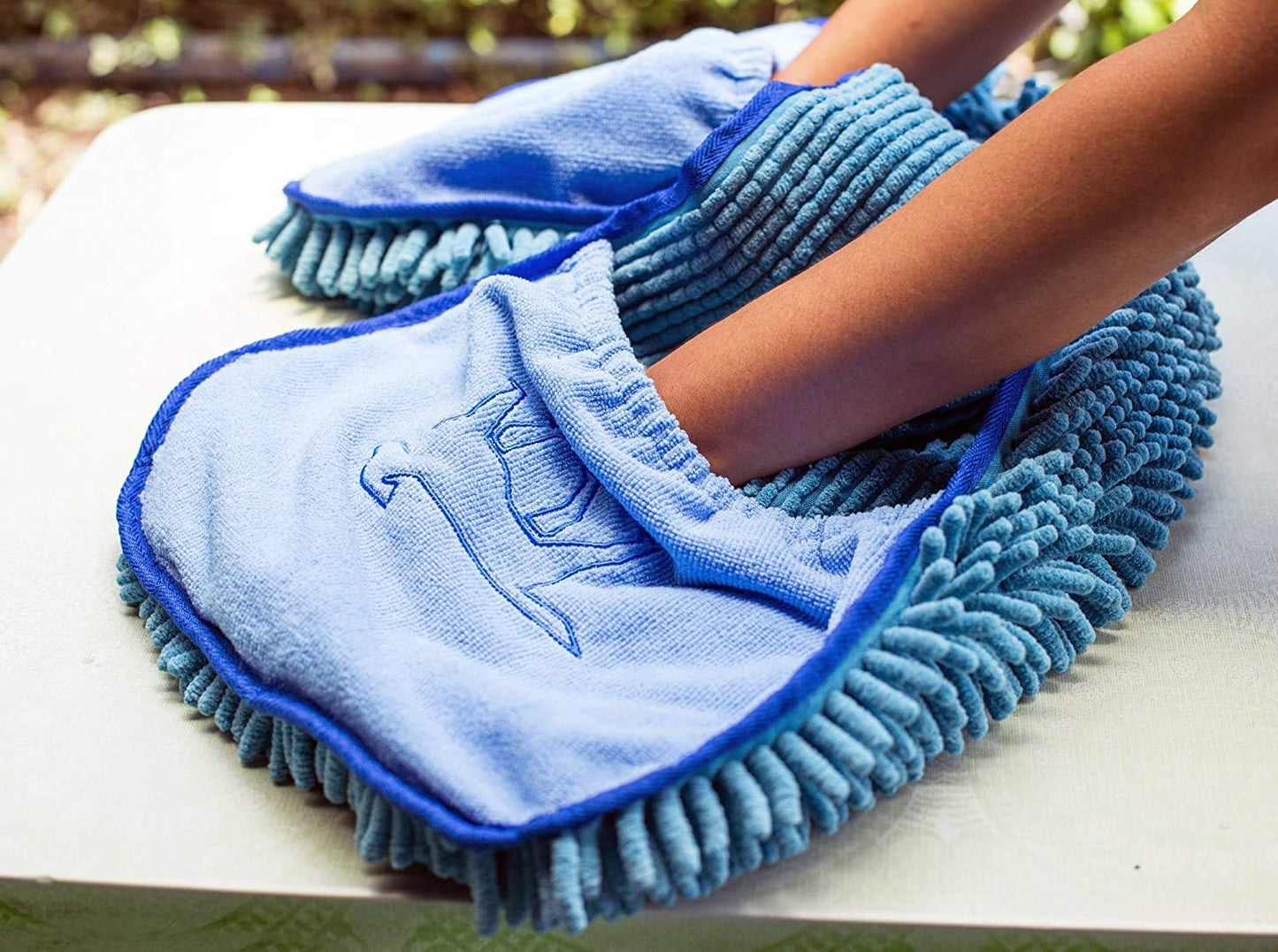 Ultra Absorbent Microfiber Dog Towel - Quick Drying, Extra Large Size with Comfortable Hand Pockets for All Breeds