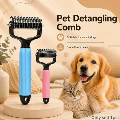 Fur-tastic Tangle Terminator: The Stainless Steel Whisker Whisperer for Furry Houdinis!
