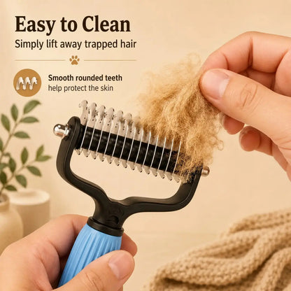 Fur-tastic Tangle Terminator: The Stainless Steel Whisker Whisperer for Furry Houdinis!